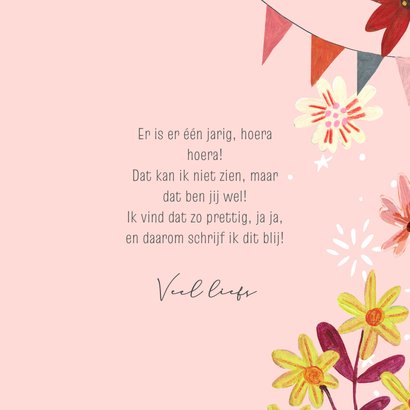 Verjaardagskaart kat feesthoed illustratie 3