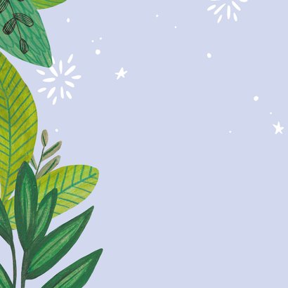 Verjaardagskaart kat jungle illustratie 2