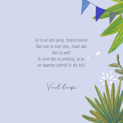 Verjaardagskaart kat jungle illustratie 3