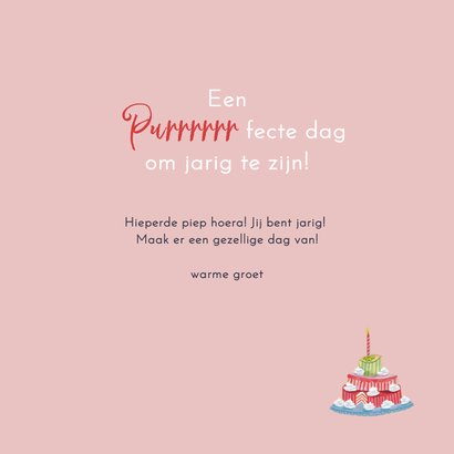 Verjaardagskaart kat op de bank in Londen 3