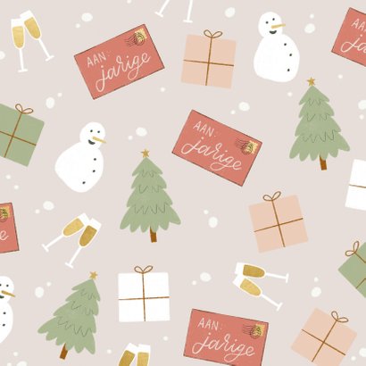 Verjaardagskaart kerst Merry Birthday 2