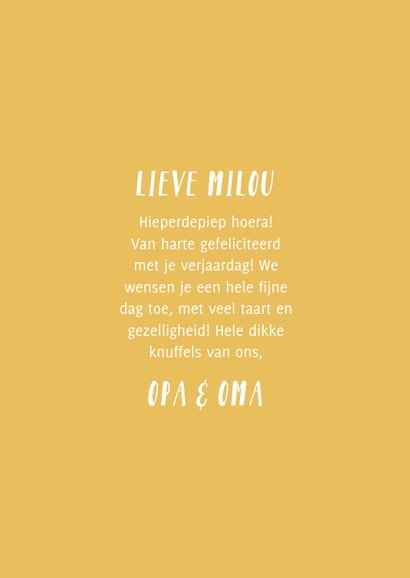 Verjaardagskaart kind dieren en lang zal je leven 3
