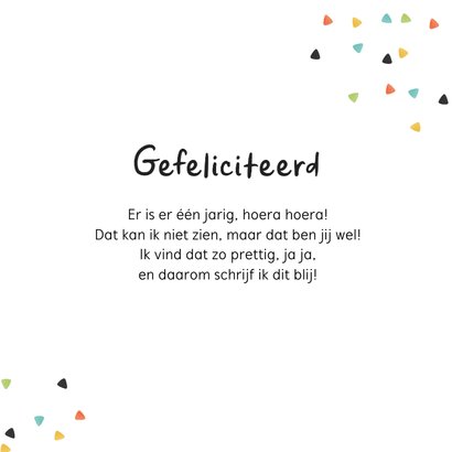 Verjaardagskaart kind koala beer confetti gefeliciteerd 3