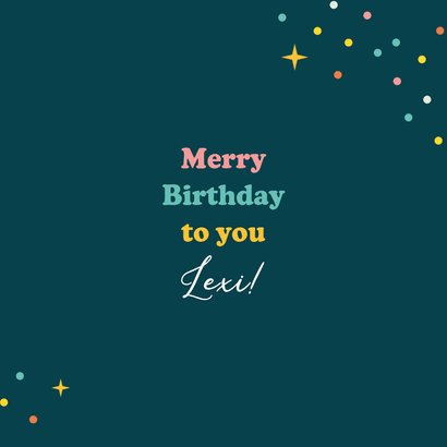 Verjaardagskaart kind 'you're the star december' birthday 3