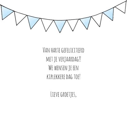 Verjaardagskaart kipjes - Daar zijn we als de kippen bij! 3