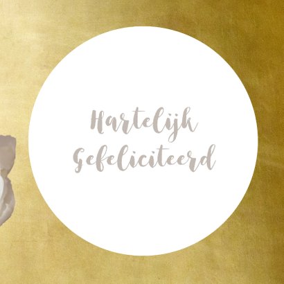 Verjaardagskaart klassiek boeket beige leeftijd aanpasbaar 3
