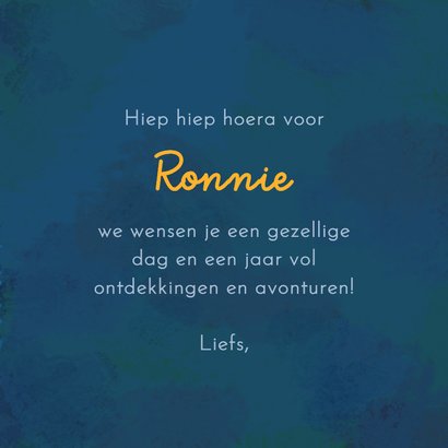 Verjaardagskaart kleurige zeedieren 3