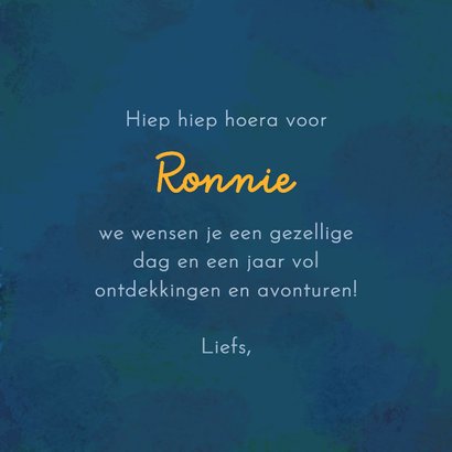 Verjaardagskaart kleurige zeedieren 3