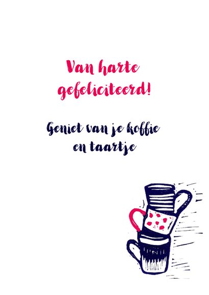 Verjaardagskaart koffie en taart 3