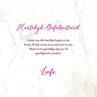 Verjaardagskaart kopjes bloemen en hartjes 3