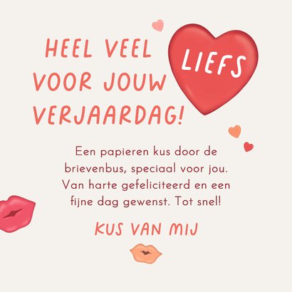 Verjaardagskaart kus hart enveloppe 3