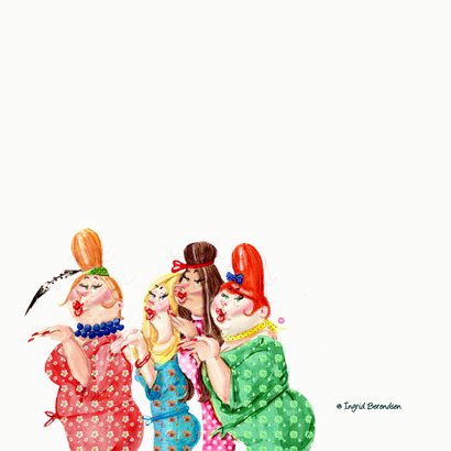 Verjaardagskaart kusjes voor de lieve jarige 2