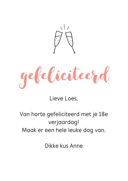 Verjaardagskaart - Lang leve lieve jij handlettering 3