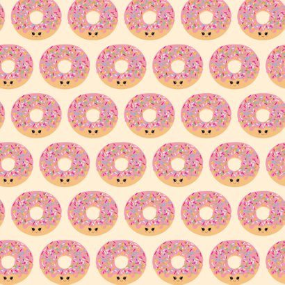 Verjaardagskaart let's go donuts 2