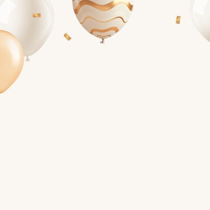 Verjaardagskaart liefste mama ballonnen goud hartje foto 2