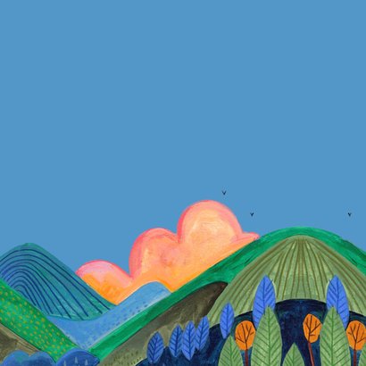 Verjaardagskaart man bergen meer avontuur 2