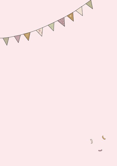 Verjaardagskaart meisje met ballon en vogel 2