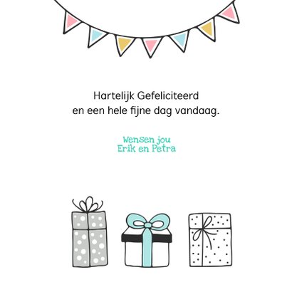 Verjaardagskaart meisje met lama 3