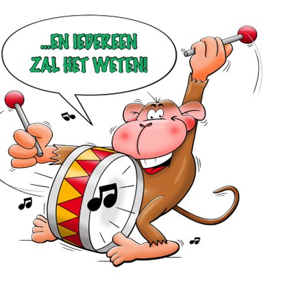 Verjaardagskaart met allemaal grappige dieren 3
