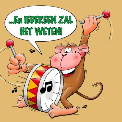 Verjaardagskaart met allemaal leuke juichende dieren 3
