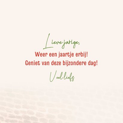 Verjaardagskaart met bakfiets en tulpen 3