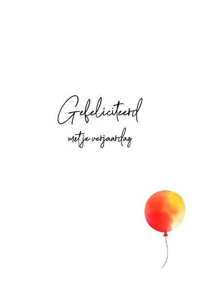 Verjaardagskaart met ballonen 3
