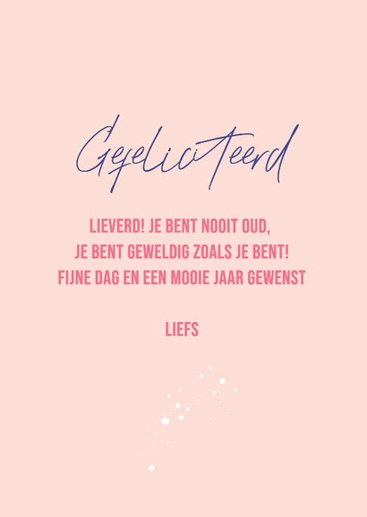 Verjaardagskaart met een grote taart 3