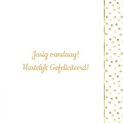 Verjaardagskaart met felicitatie van kitten Francy 3