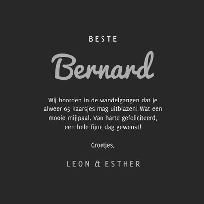 Verjaardagskaart met foto grafisch met confetti 3