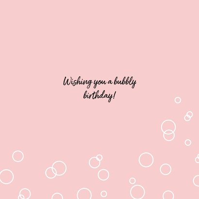 Verjaardagskaart met goudvis en bubbels 3