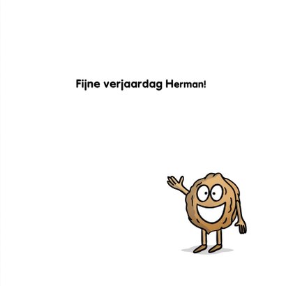 Verjaardagskaart met grappige cartoon 'humoristische noot' 3