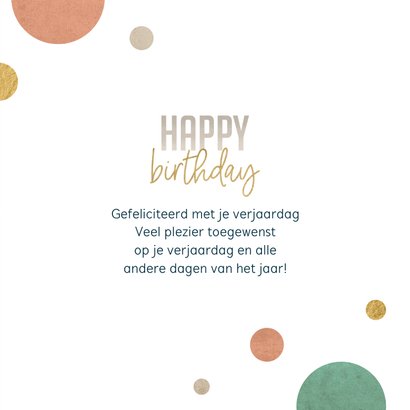 Verjaardagskaart met grunge confetti 3