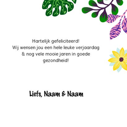 Verjaardagskaart met kat en vrolijk meisje 3