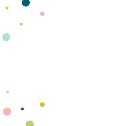 Verjaardagskaart met kleurrijke confetti 2