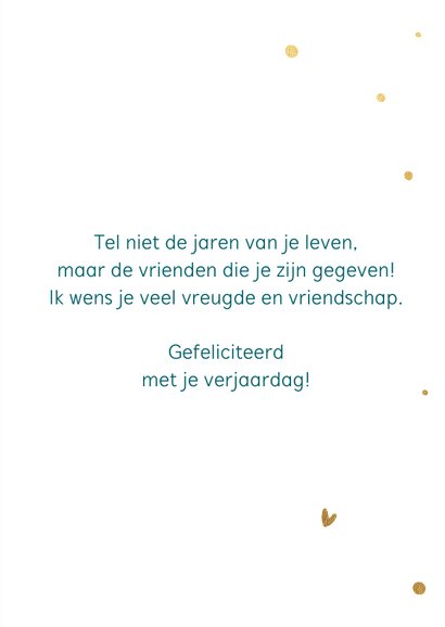 Verjaardagskaart met leuke spreuk 3