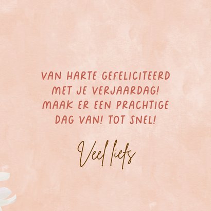 Verjaardagskaart met magnolia-bloemen 3