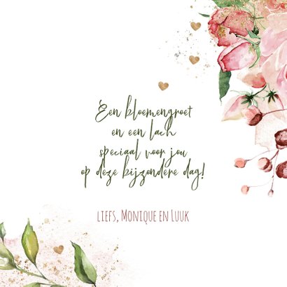 Verjaardagskaart met prachtige bloemen 3