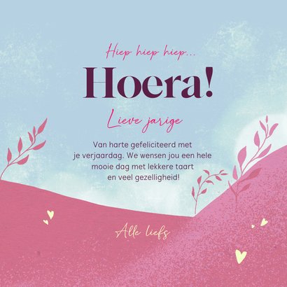 Verjaardagskaart met schattige eenhoorn en foto 3