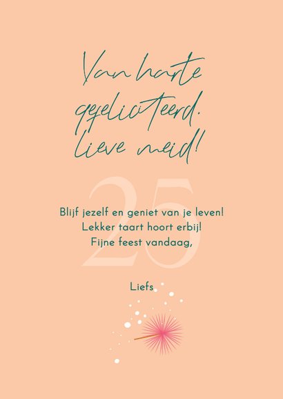 Verjaardagskaart met taart, aardbeien en slagroom 3