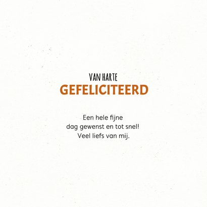 Verjaardagskaart met taart 'waar is dat feestje'? 3