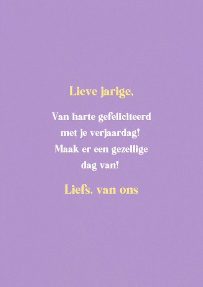 Verjaardagskaart met taartjes en foto 3