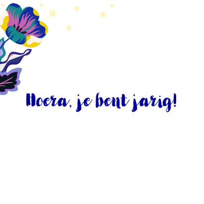 Verjaardagskaart met vrolijke unicorn en hondje 2
