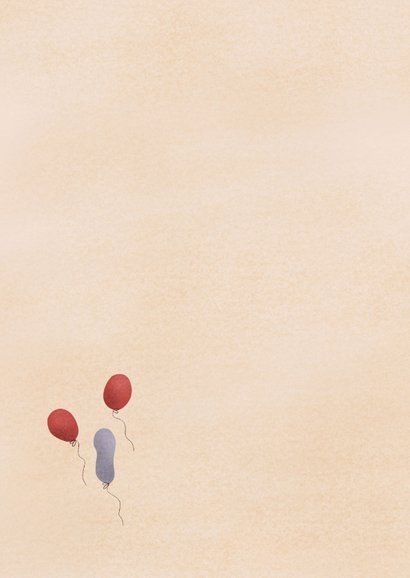 Verjaardagskaart met vuurtoren ballonnen en slingers 2