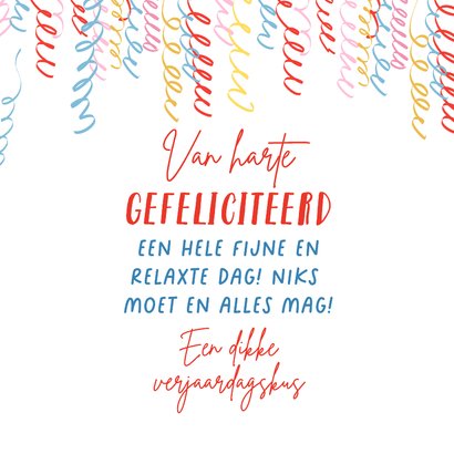 Verjaardagskaart met witte meneer in luie fauteuil 3