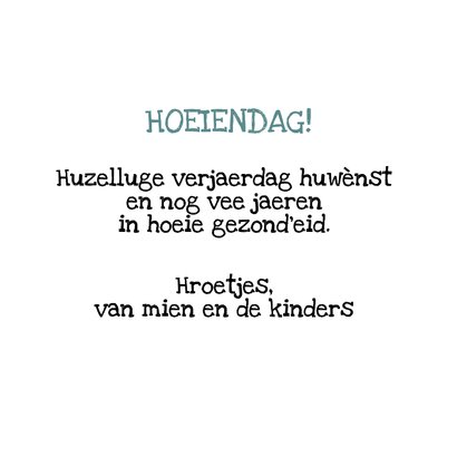 Verjaardagskaart met zeeuws meisje 3