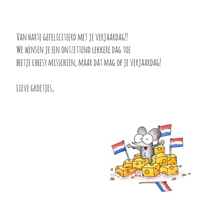 Verjaardagskaart muis - Hieperde piep! 3