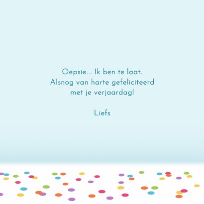 Verjaardagskaart oh crab grappig dieren confetti feest 3