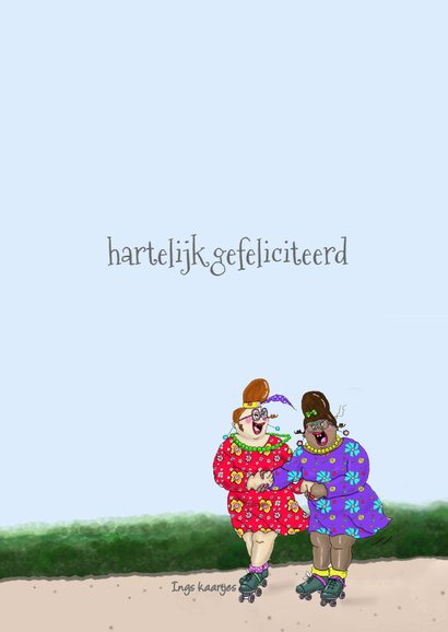 Verjaardagskaart Op rolletjes 3
