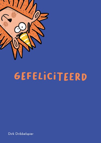 Verjaardagskaart oranje Leeuw! 2
