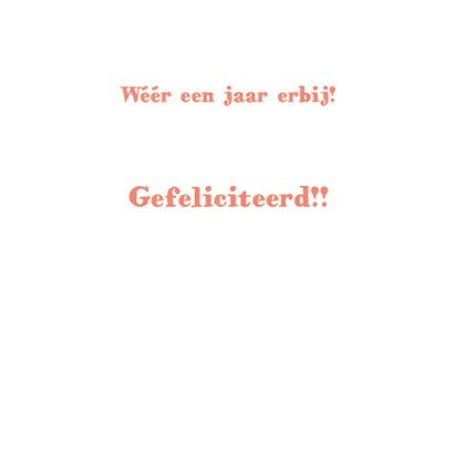 Verjaardagskaart Oud worden... 3